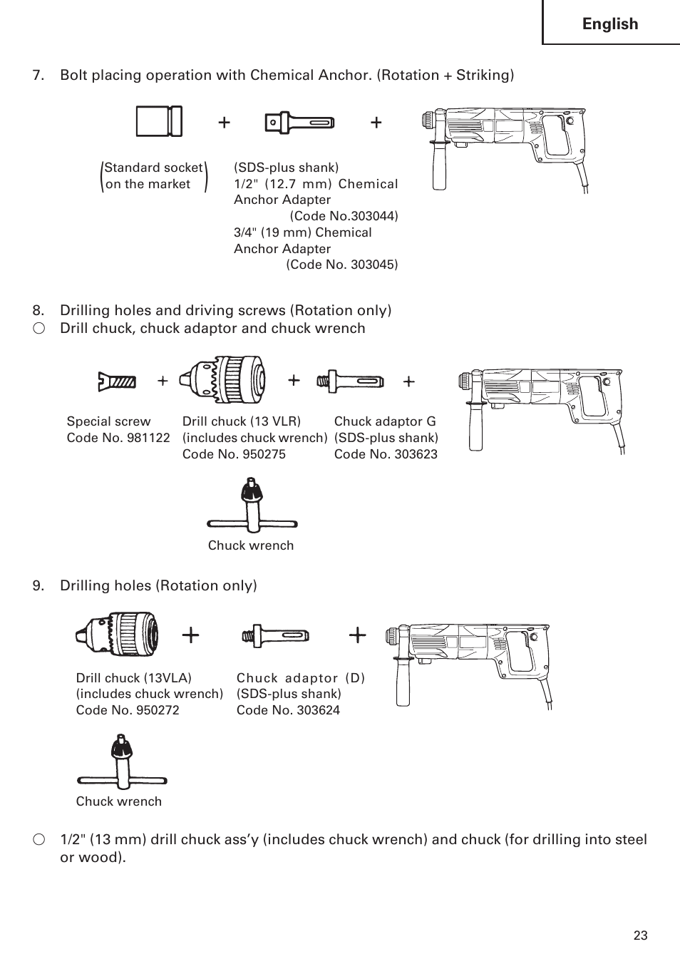 Hitachi Koki USA DH 24PE User Manual | Page 23 / 72