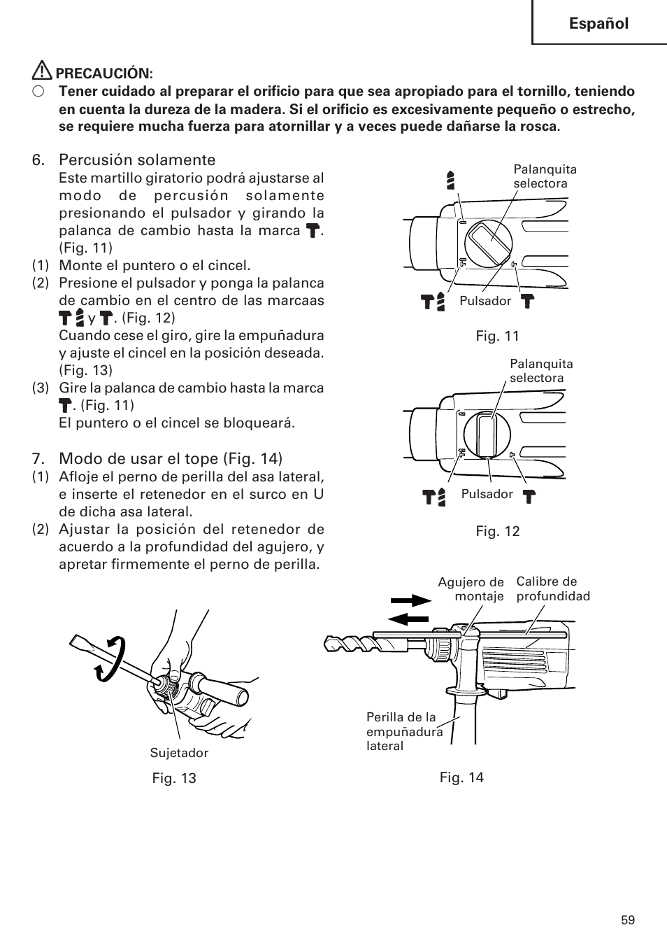 Hitachi Koki USA DH 24PE User Manual | Page 59 / 72