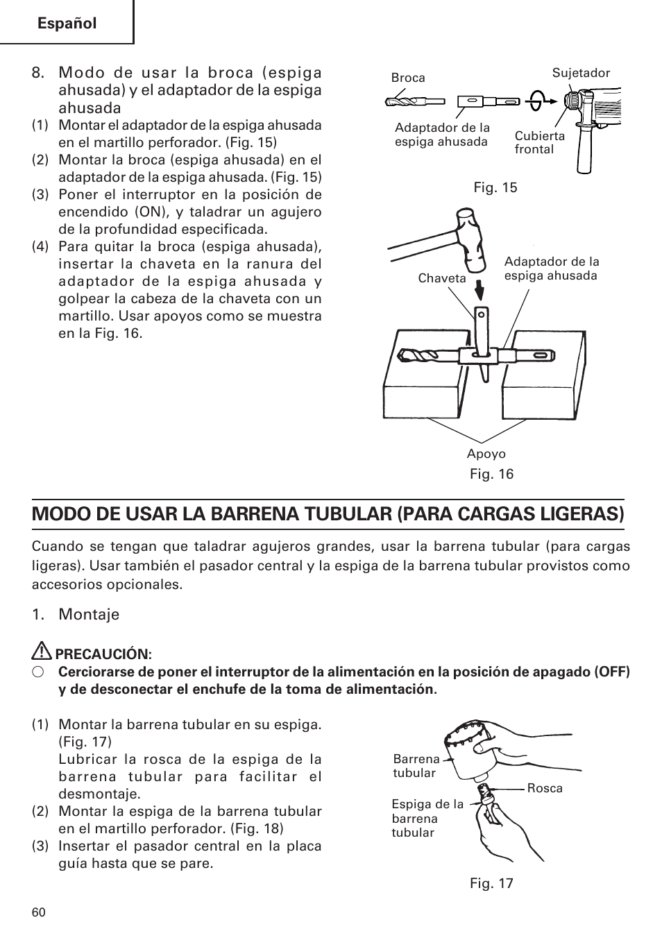 Hitachi Koki USA DH 24PE User Manual | Page 60 / 72