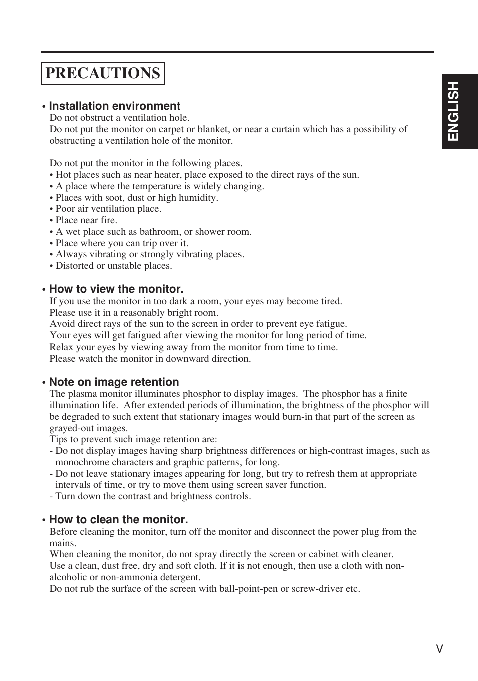 Precautions, English | Hitachi Koki USA CMP4120HDUS User Manual | Page 7 / 38