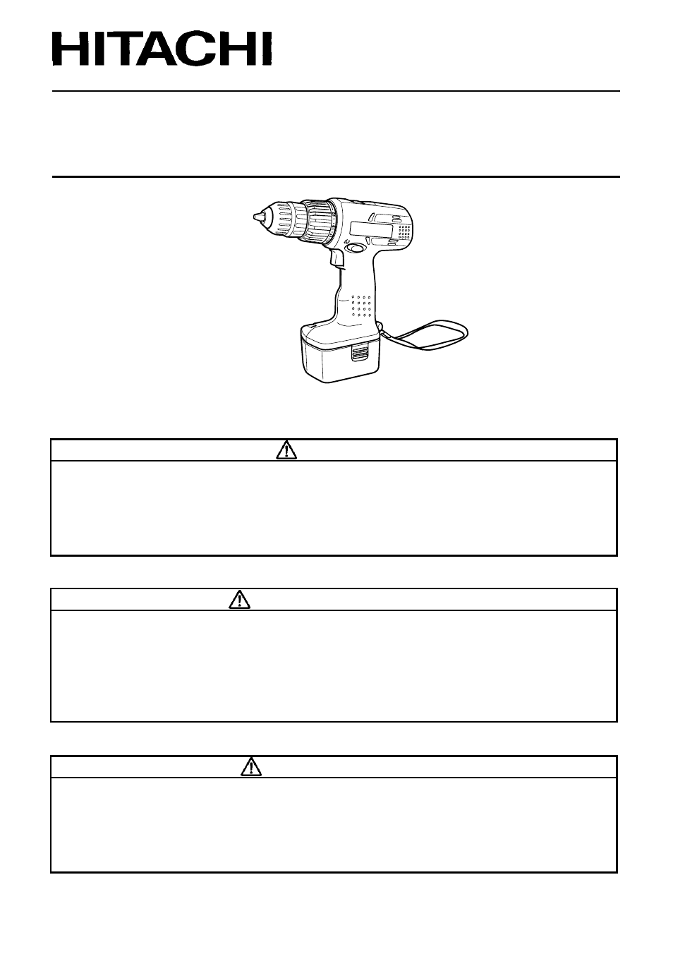 Hitachi Koki USA DS 12DVF User Manual | 72 pages