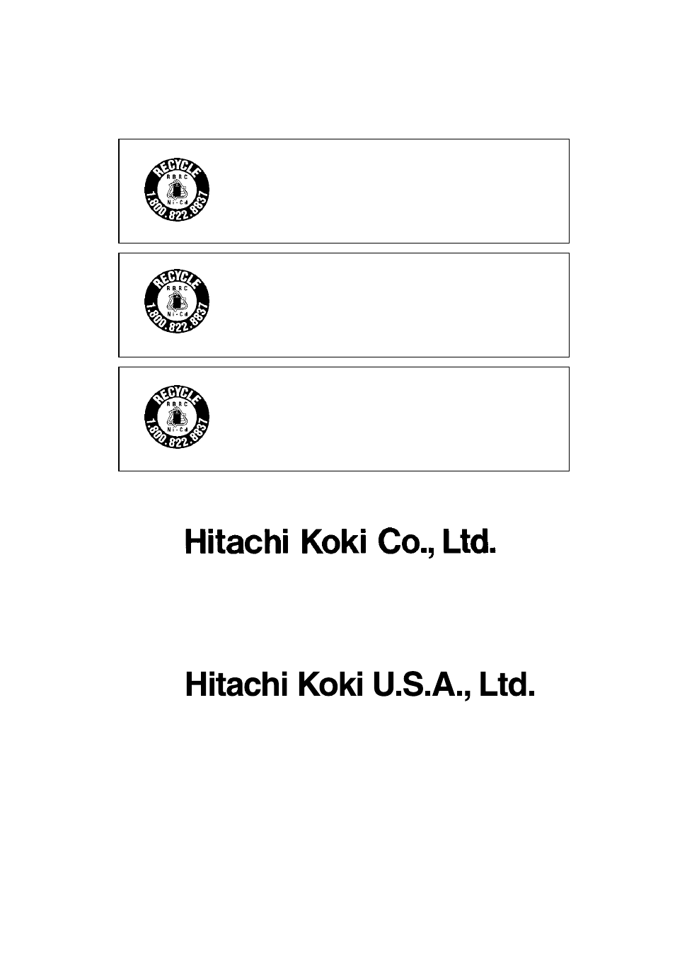 Hitachi koki canada co | Hitachi Koki USA DS 12DVF User Manual | Page 72 / 72