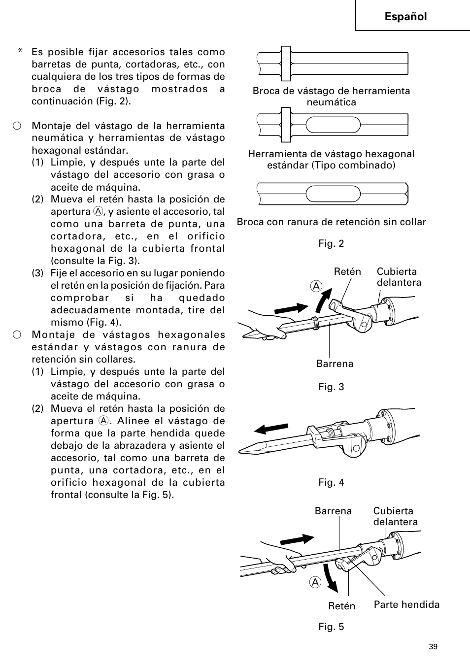 Hitachi Koki USA H 65SD2 User Manual | Page 39 / 48