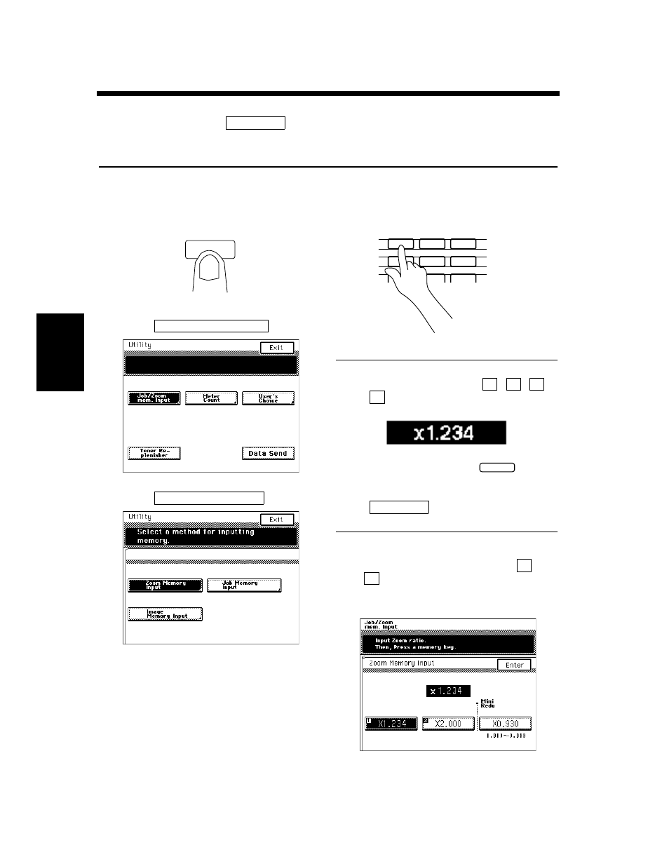 Zoom memory input, Storing a zoom ratio | Hitachi Koki USA DDC 52N User Manual | Page 138 / 209