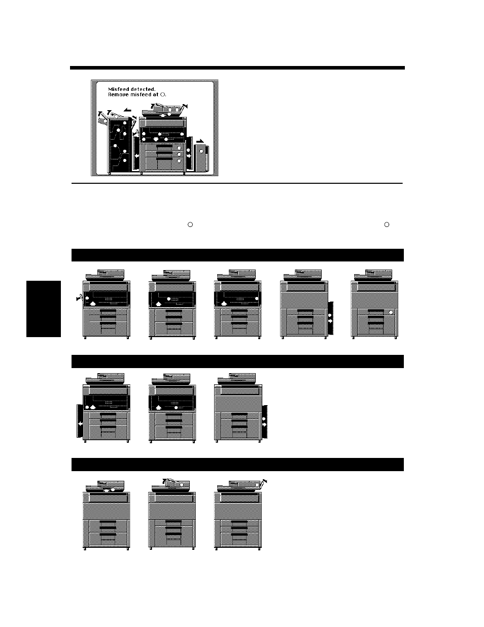 Misfeed, Misfeed location displays | Hitachi Koki USA DDC 52N User Manual | Page 172 / 209