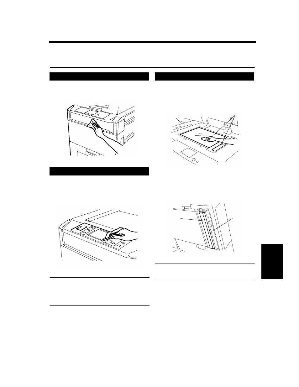 Care of the copier, Cleaning | Hitachi Koki USA DDC 52N User Manual | Page 199 / 209