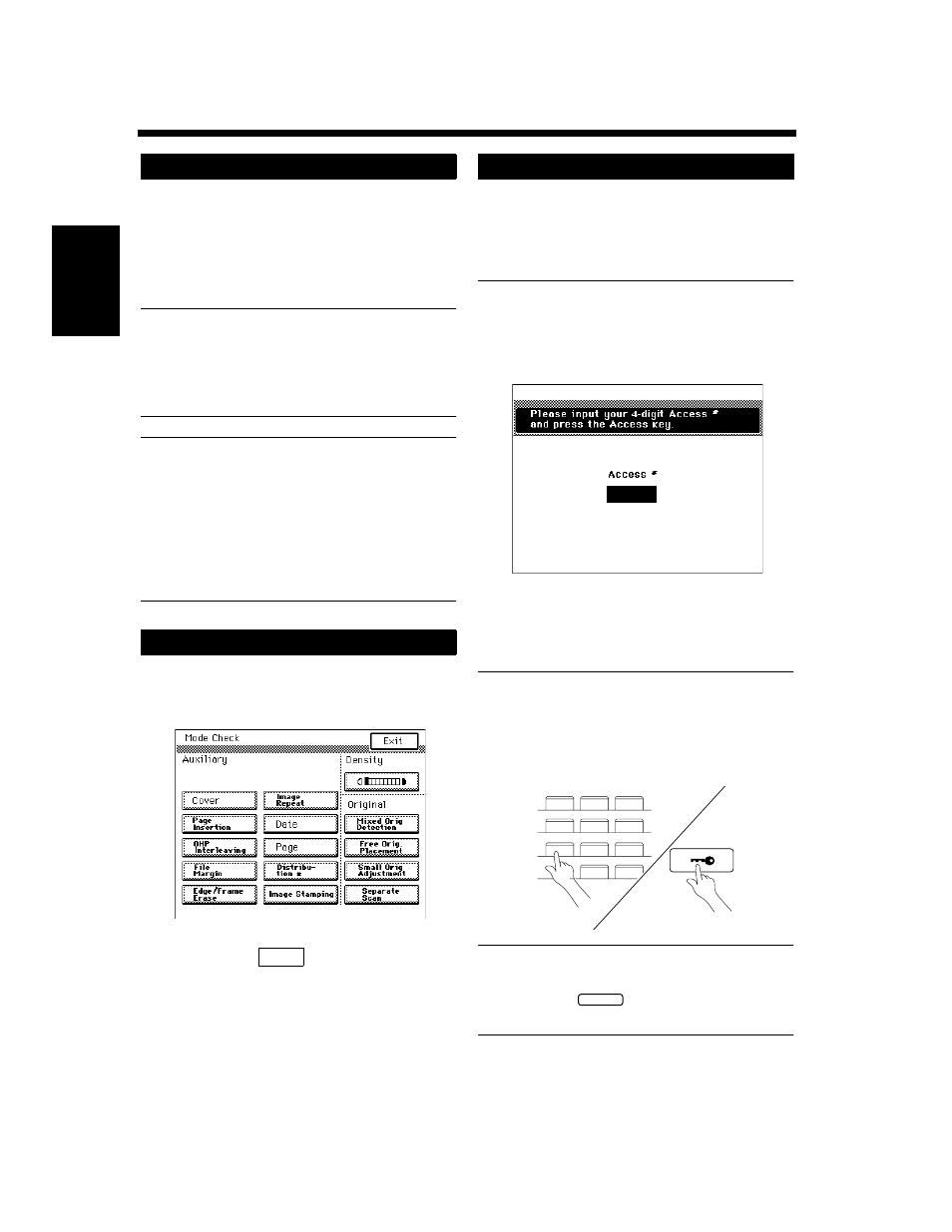 Entering the access number, Interrupt mode check, Access number | Hitachi Koki USA DDC 52N User Manual | Page 38 / 209