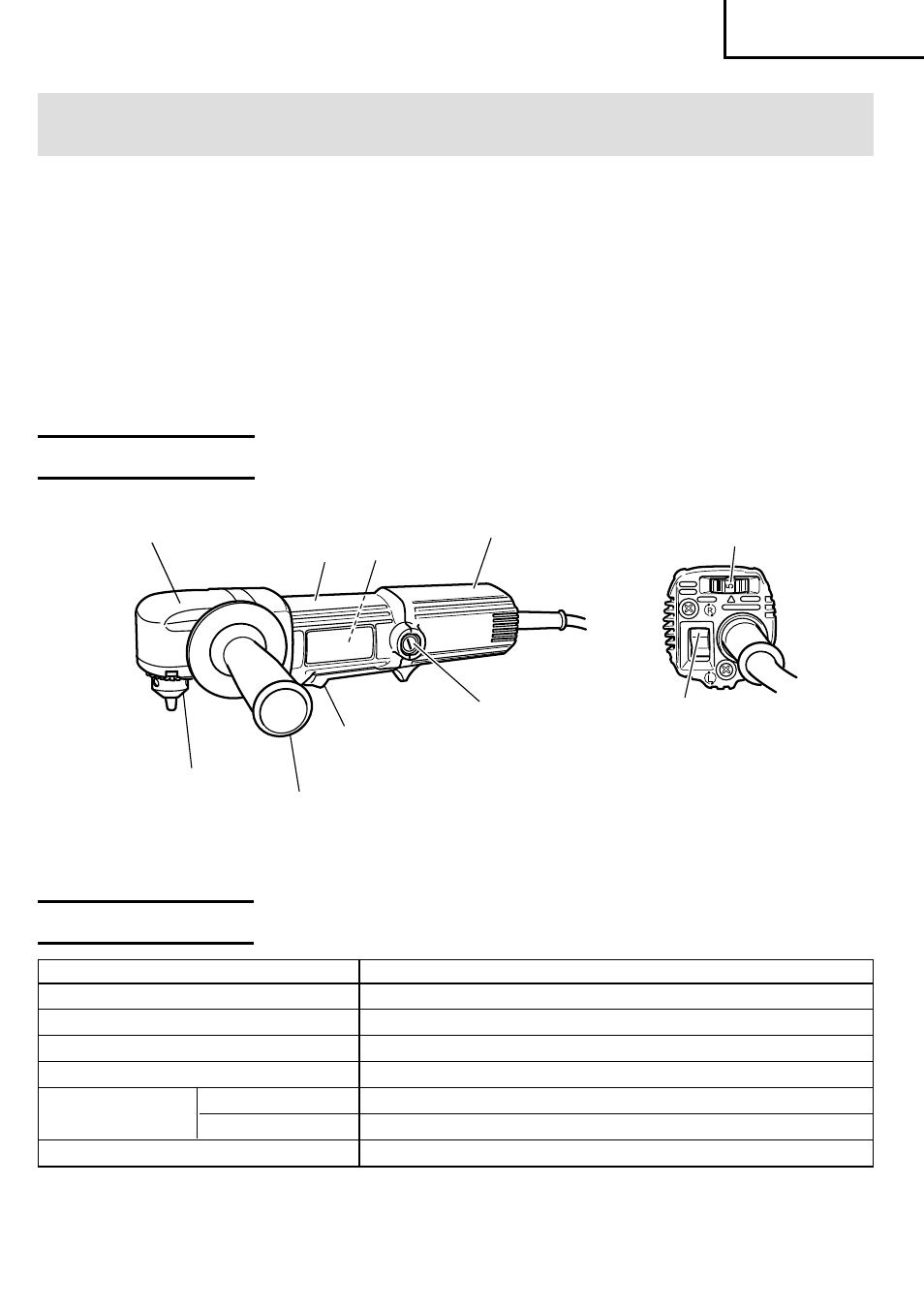 Functional description, Name of parts, Specifications | Hitachi Koki USA D10YB User Manual | Page 9 / 44