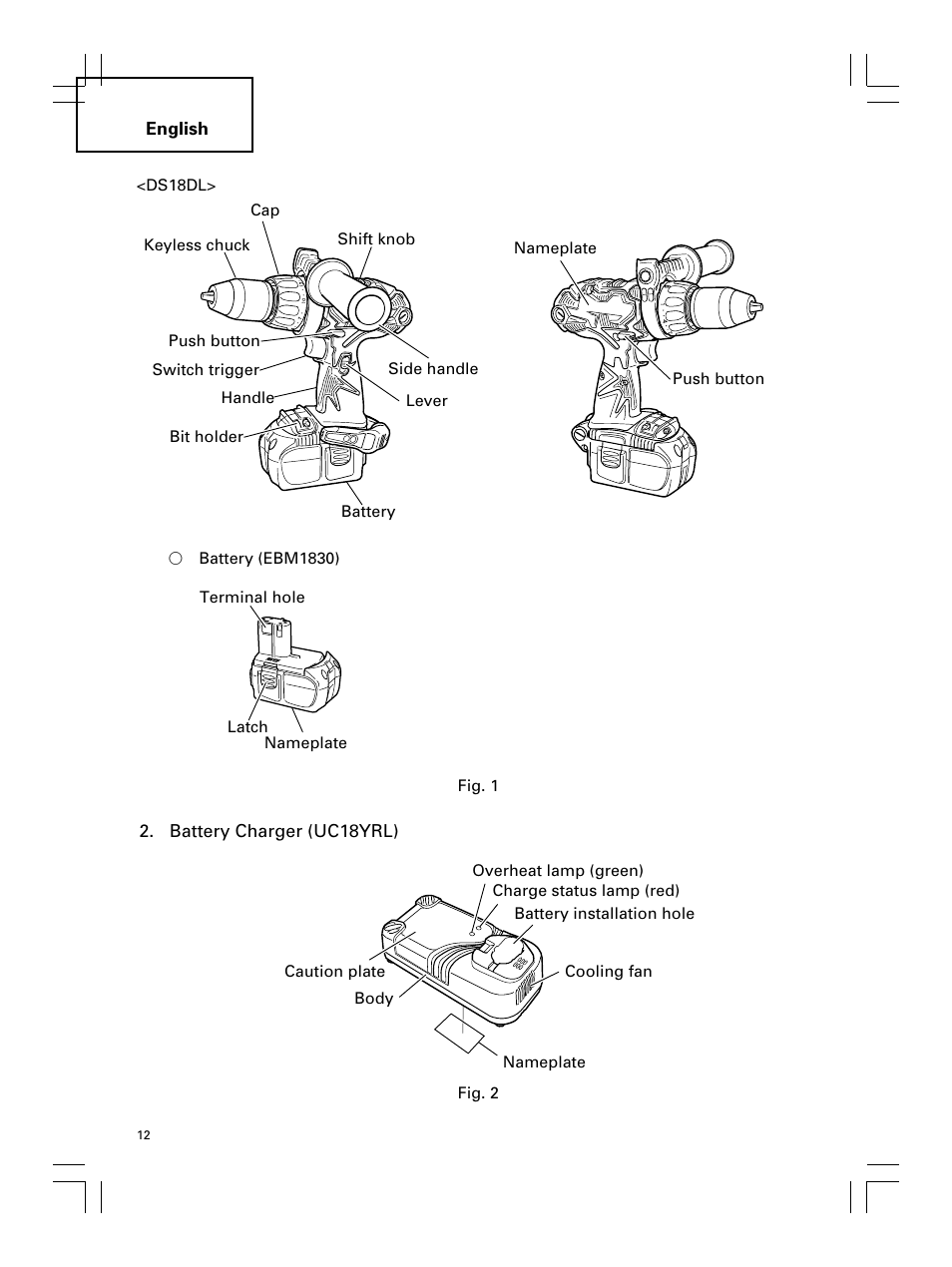 Hitachi Koki USA DS 18DL User Manual | Page 12 / 88
