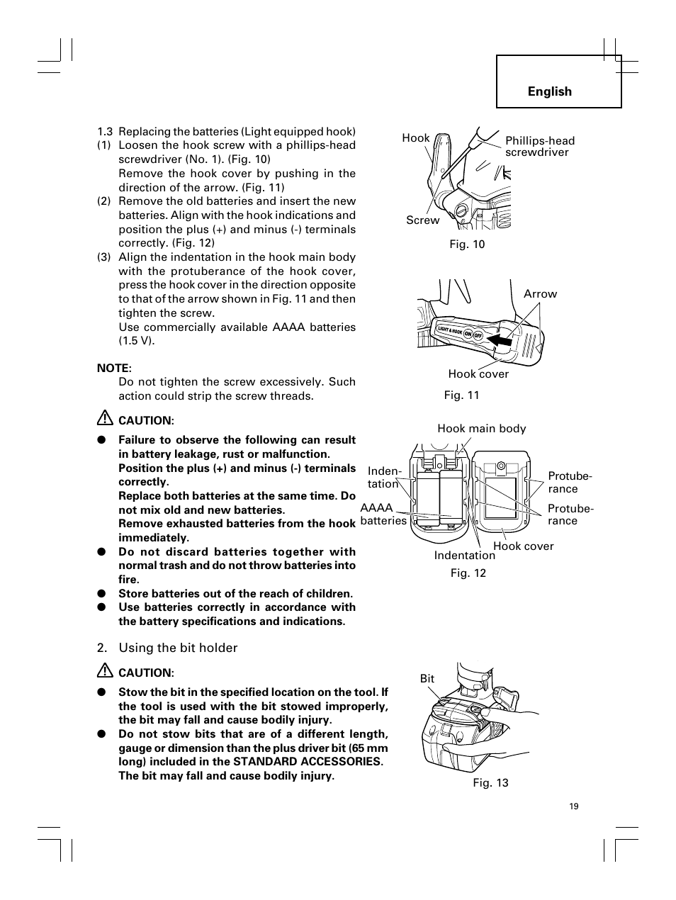 Hitachi Koki USA DS 18DL User Manual | Page 19 / 88