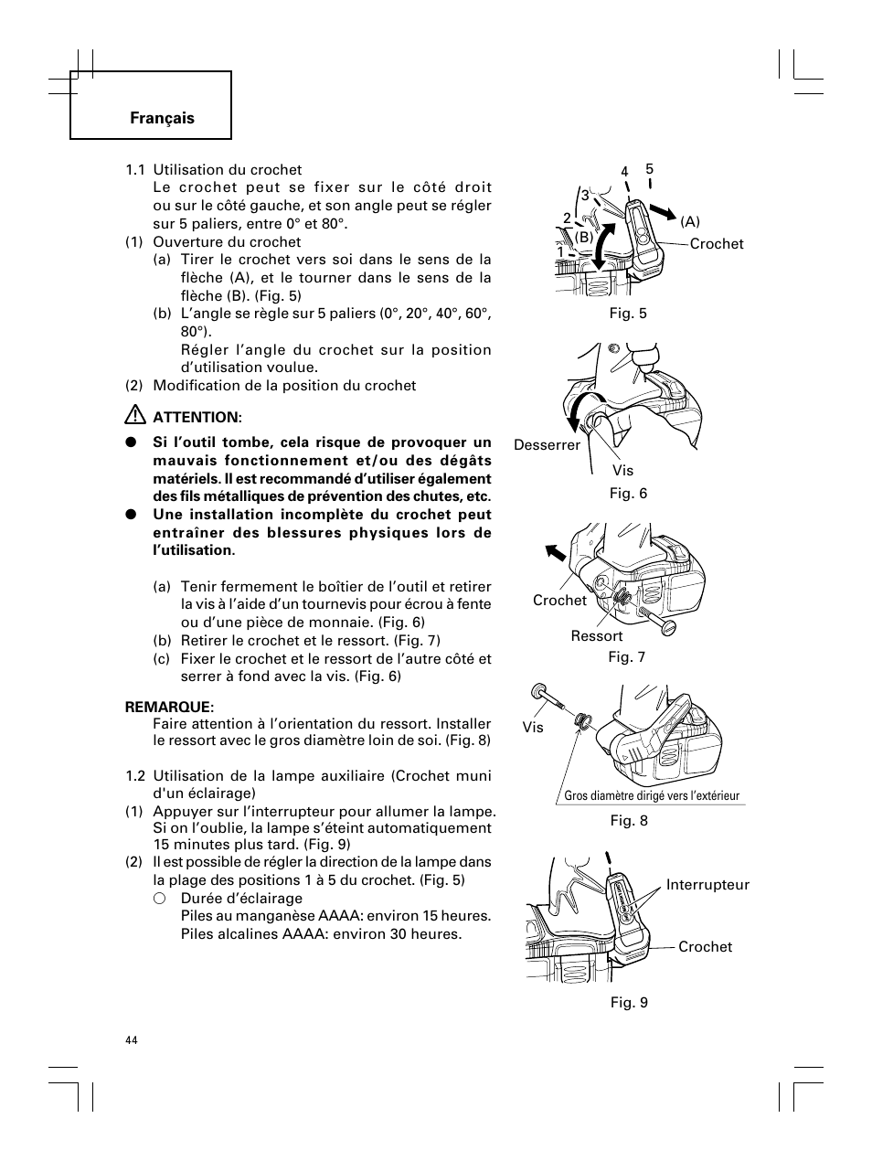 Hitachi Koki USA DS 18DL User Manual | Page 44 / 88