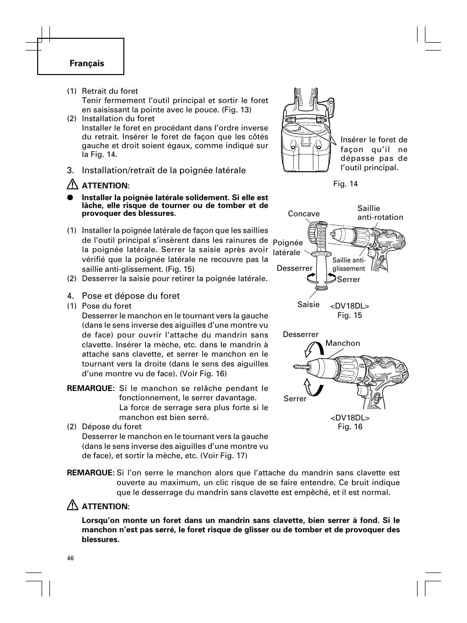 Hitachi Koki USA DS 18DL User Manual | Page 46 / 88