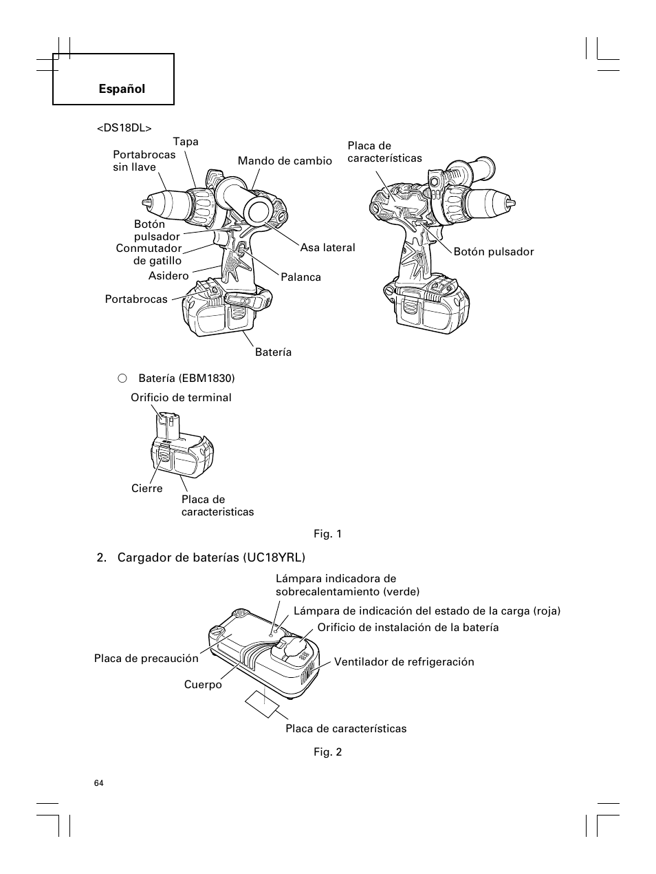 Hitachi Koki USA DS 18DL User Manual | Page 64 / 88