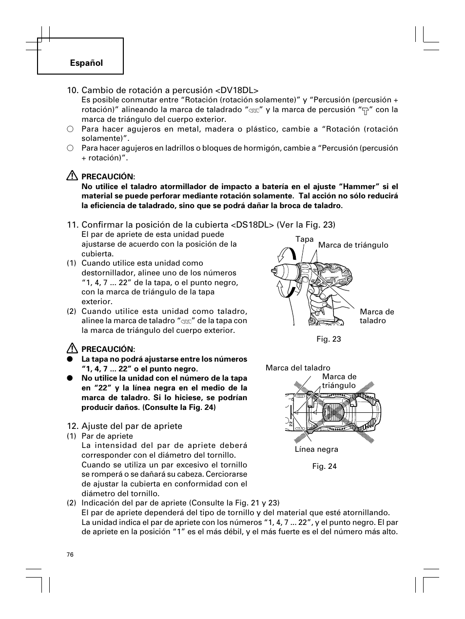 Hitachi Koki USA DS 18DL User Manual | Page 76 / 88