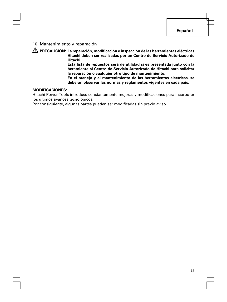 Hitachi Koki USA DS 18DL User Manual | Page 81 / 88