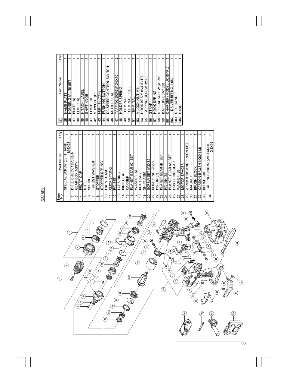 Hitachi Koki USA DS 18DL User Manual | Page 85 / 88