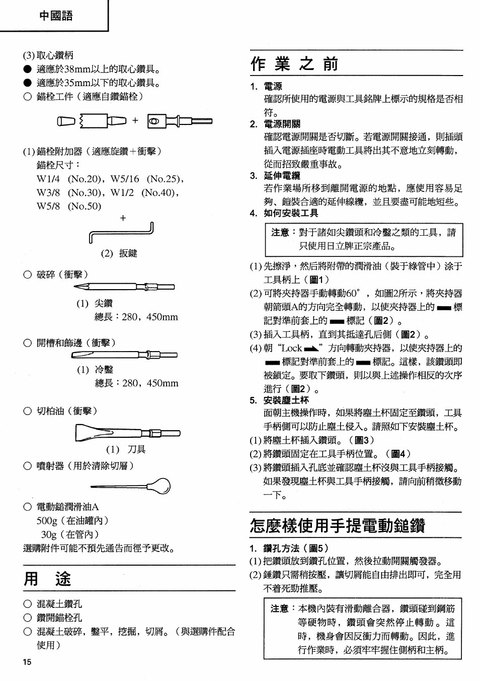 Hitachi Koki USA DH 40SA User Manual | Page 16 / 22