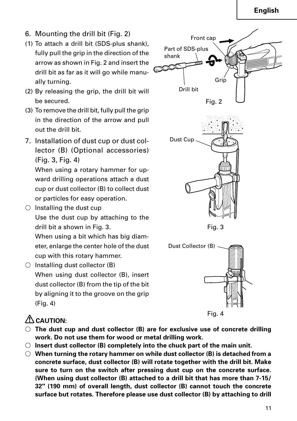 Hitachi Koki USA DH 24PC User Manual | Page 11 / 72