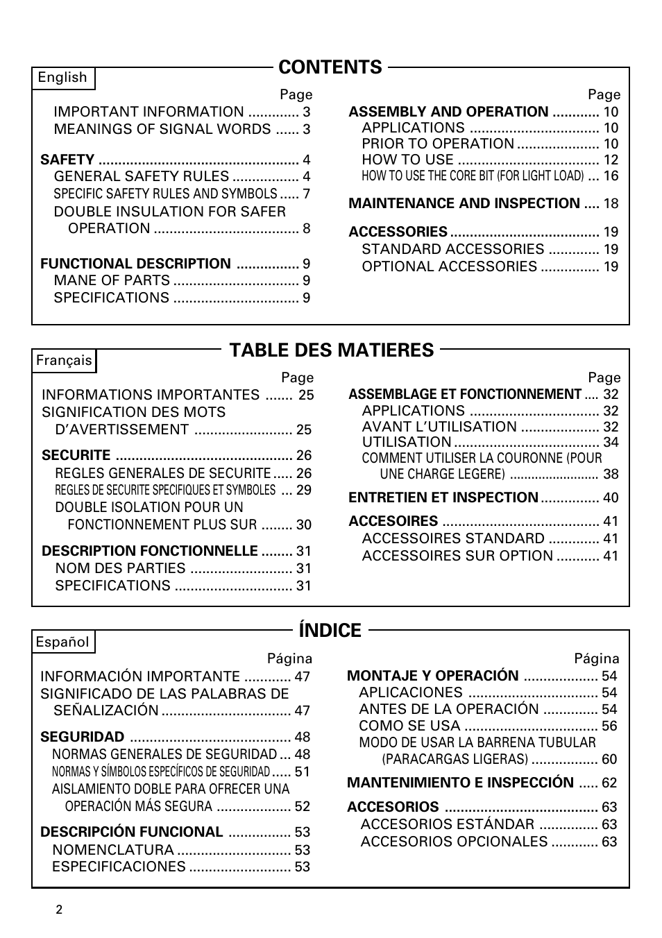 Hitachi Koki USA DH 24PC User Manual | Page 2 / 72