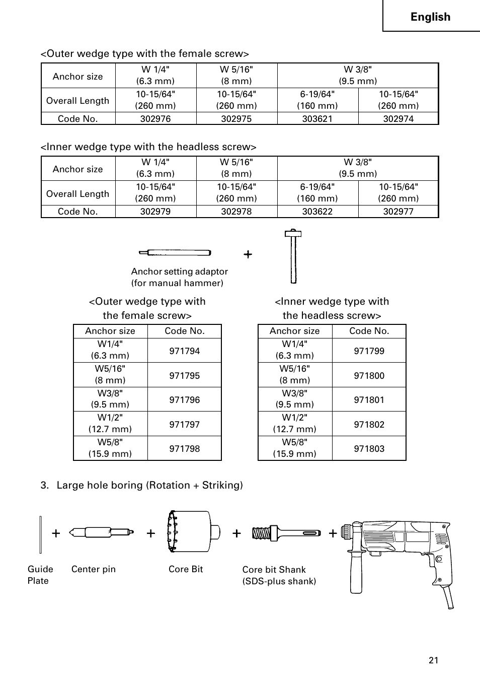 English | Hitachi Koki USA DH 24PC User Manual | Page 21 / 72