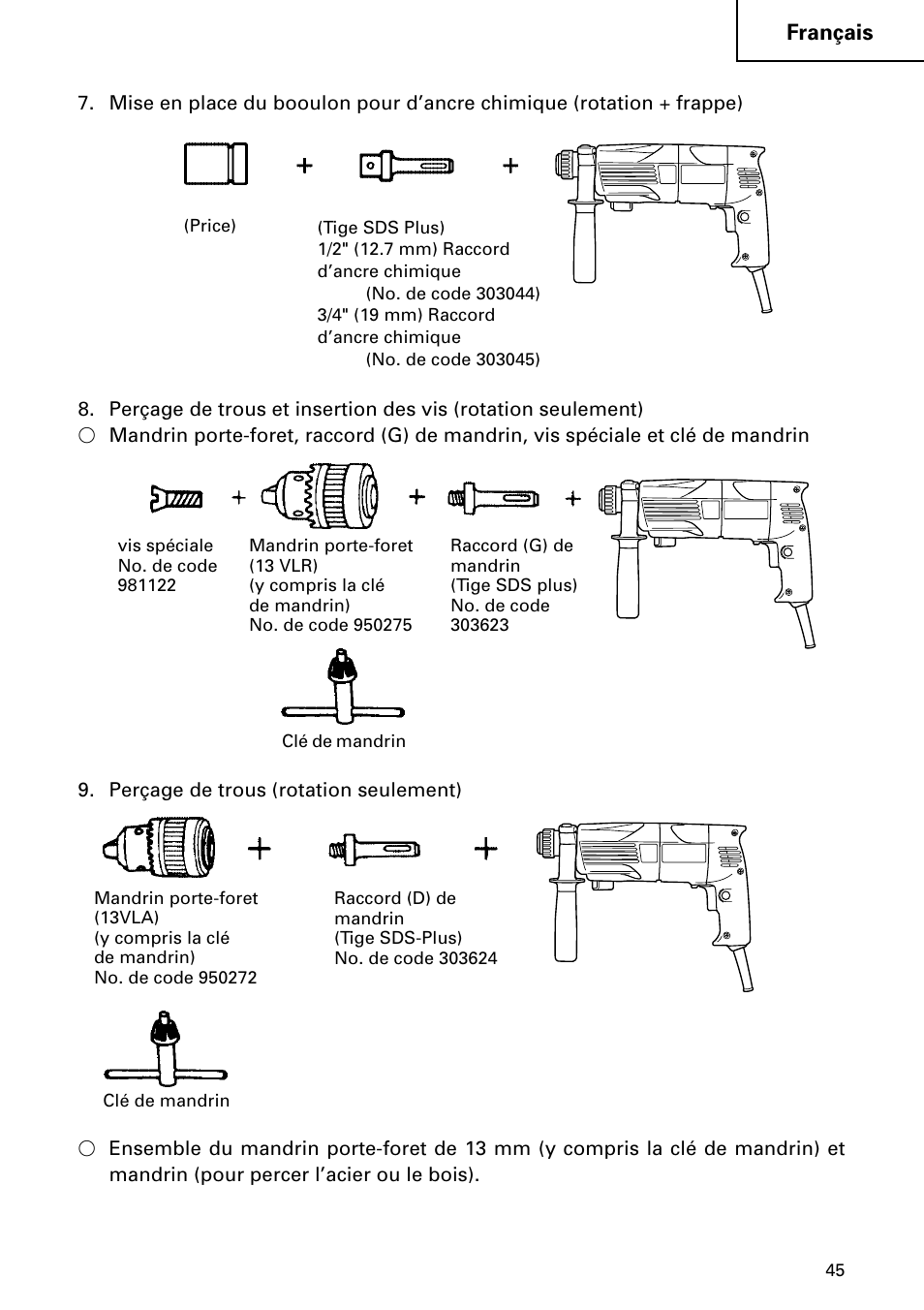 Hitachi Koki USA DH 24PC User Manual | Page 45 / 72