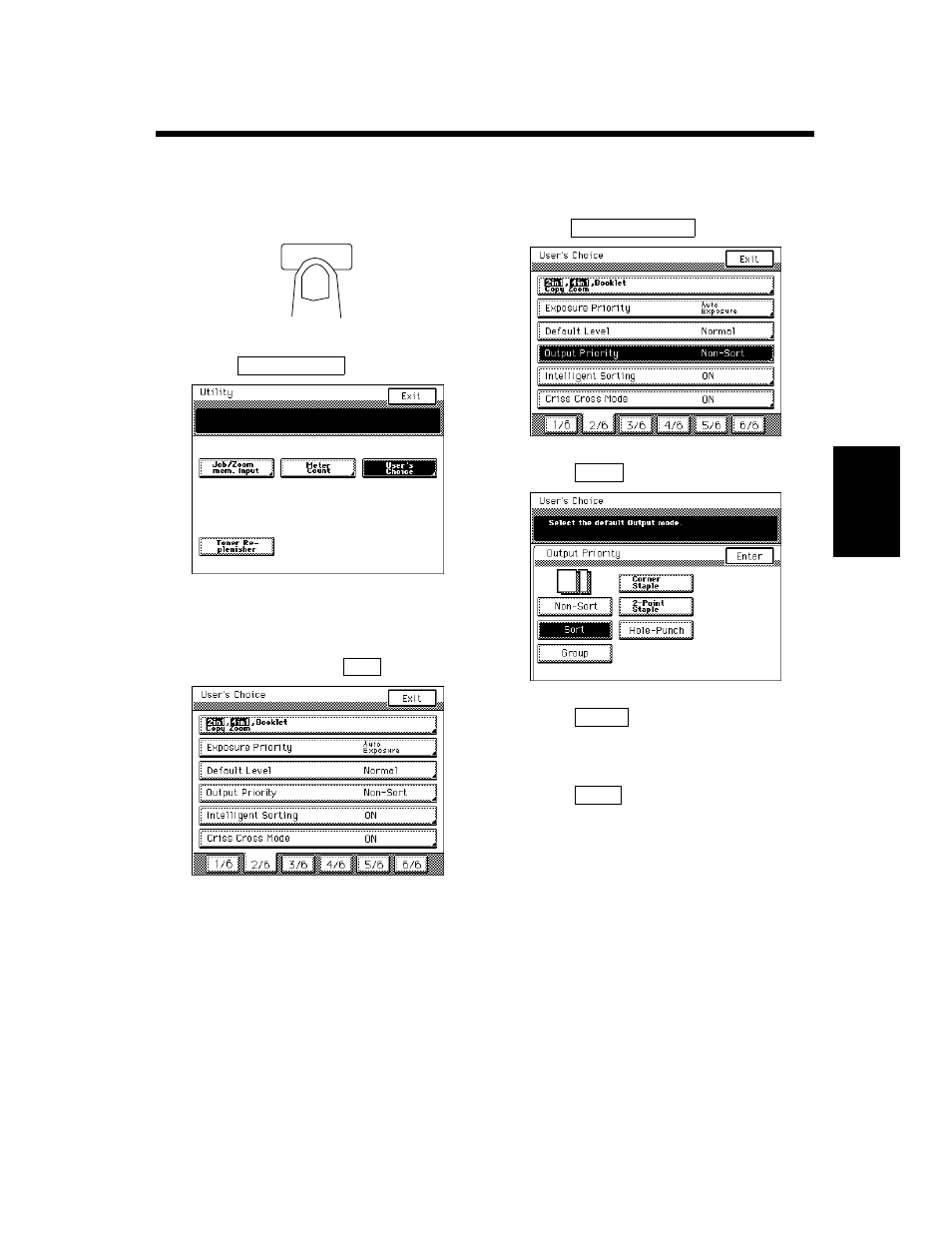 Making the user's choice settings, Making the user’s choice settings | Hitachi Koki USA 52 User Manual | Page 153 / 207