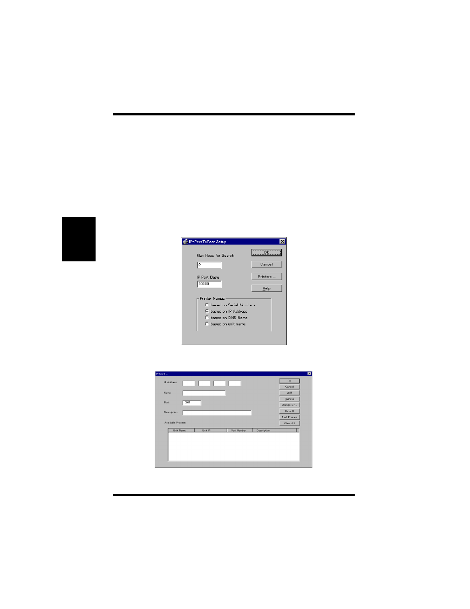 Adding printers for ip peer-to-peer printing -8, 3 adding printers for ip peer-to-peer printing | Hitachi Koki USA DDC 35n User Manual | Page 46 / 174