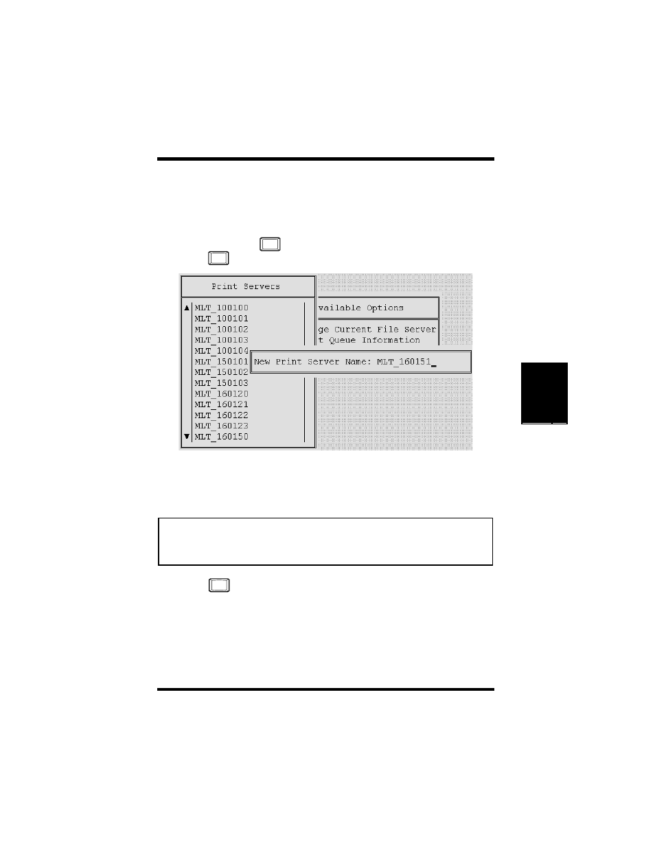 Enter the print server name -3, 3 enter the print server name | Hitachi Koki USA DDC 35n User Manual | Page 57 / 174