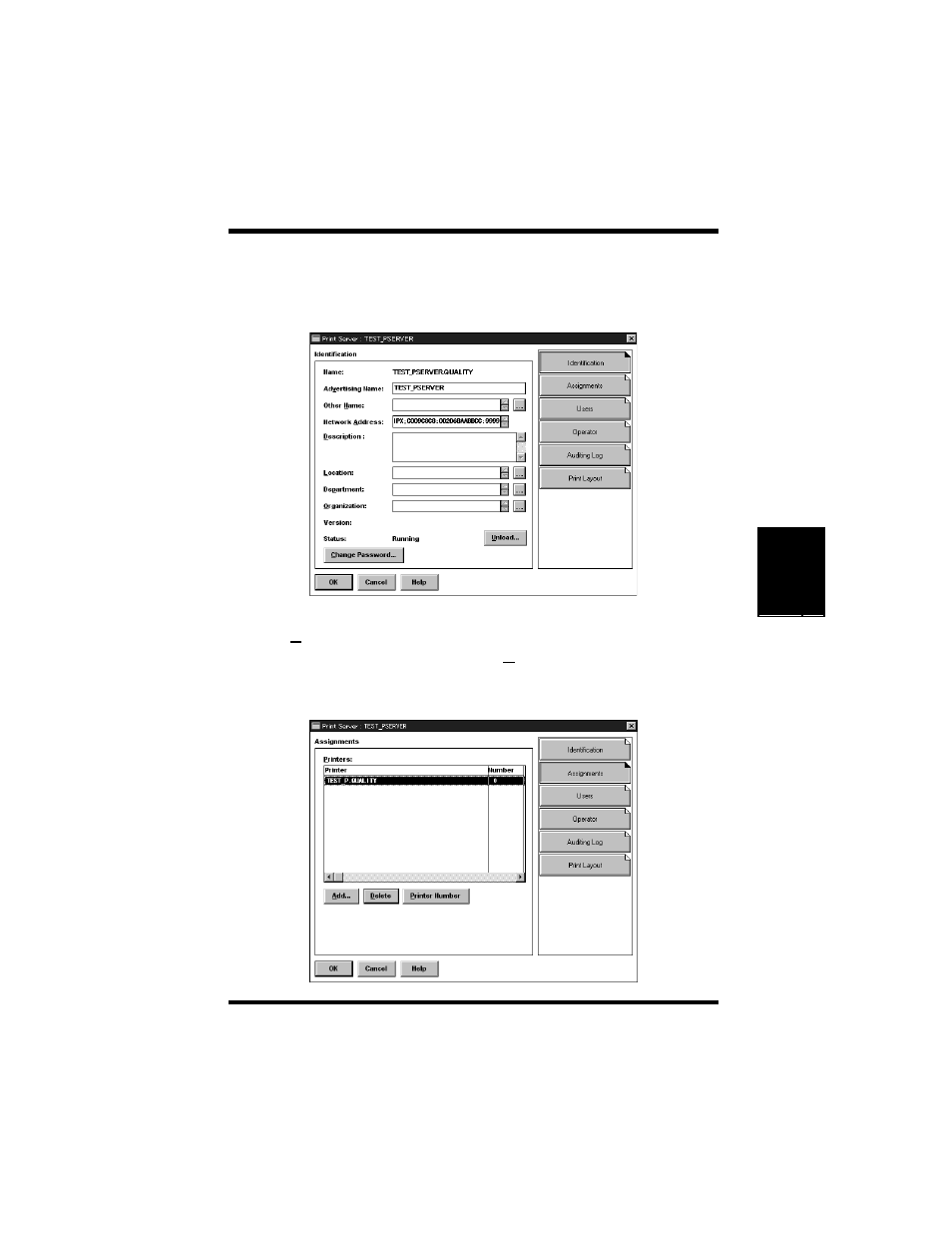 Assign print server object -19, 5 assign print server object | Hitachi Koki USA DDC 35n User Manual | Page 73 / 174