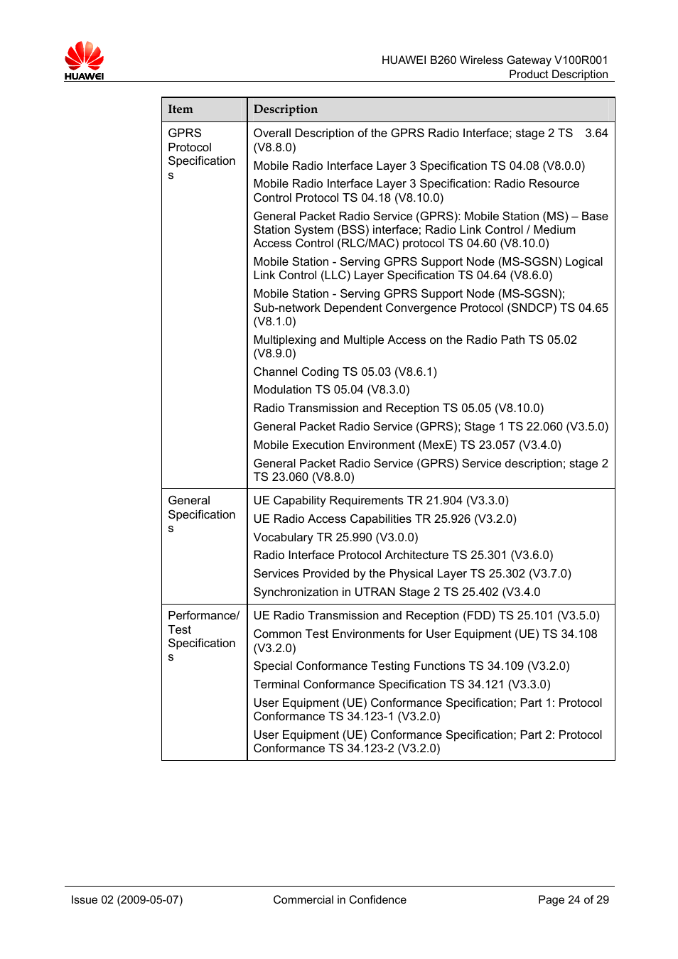 Huawei B260 Wireless Gateway  V100R001 User Manual | Page 23 / 28