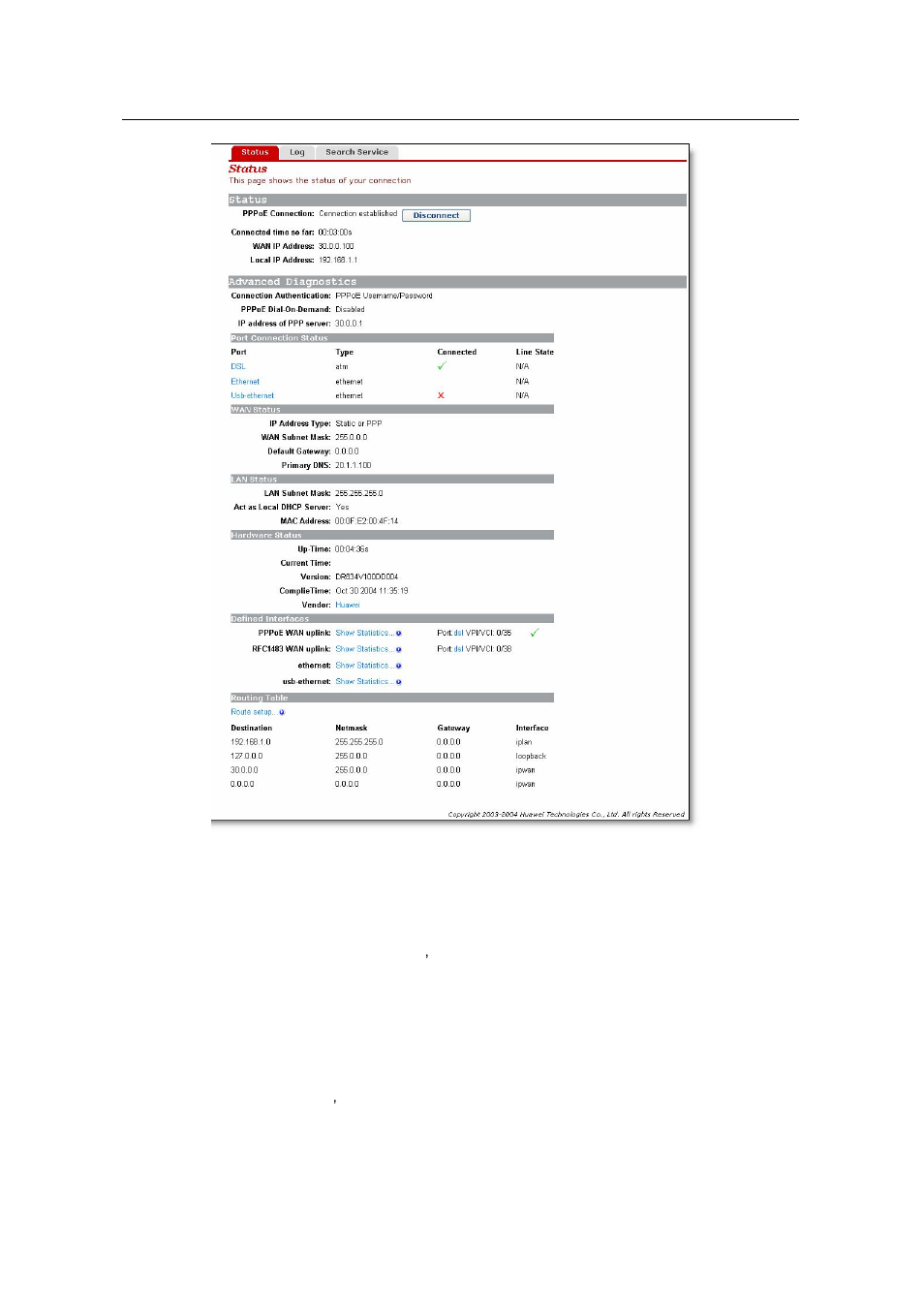 Huawei ADSL2+Broadband Router Aolynk DR814 User Manual | Page 47 / 77