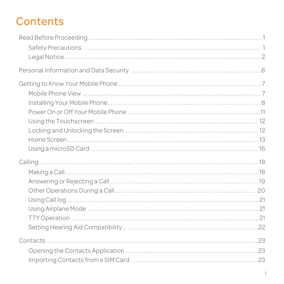 Huawei U8800-51 User Manual | Page 2 / 83