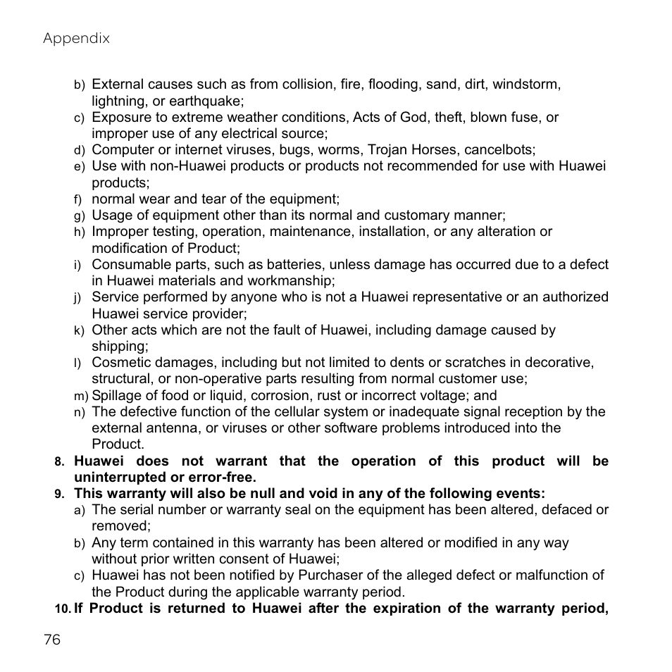 Huawei U8800-51 User Manual | Page 81 / 83