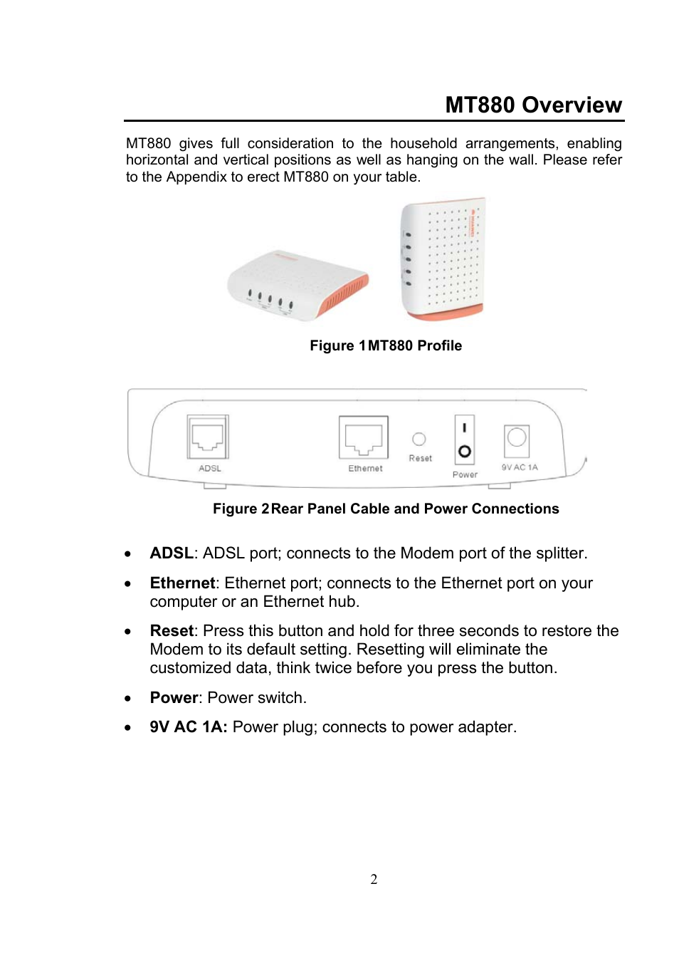 Mt880 overview | Huawei SmartAX MT880 User Manual | Page 5 / 16