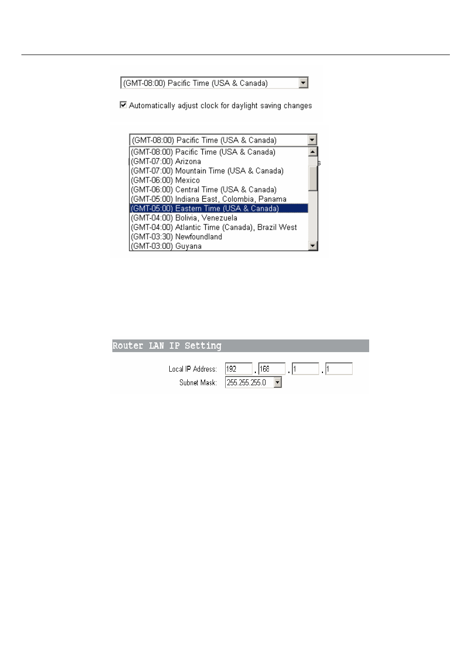 5 lan setup, 1 lan ip setting & dhcp setting | Huawei AOLYNK WDR814IG User Manual | Page 34 / 63