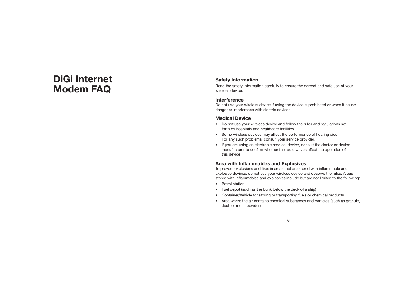 Digi internet modem faq | Huawei DiGi Broadband HSDPA USB E219 User Manual | Page 10 / 20