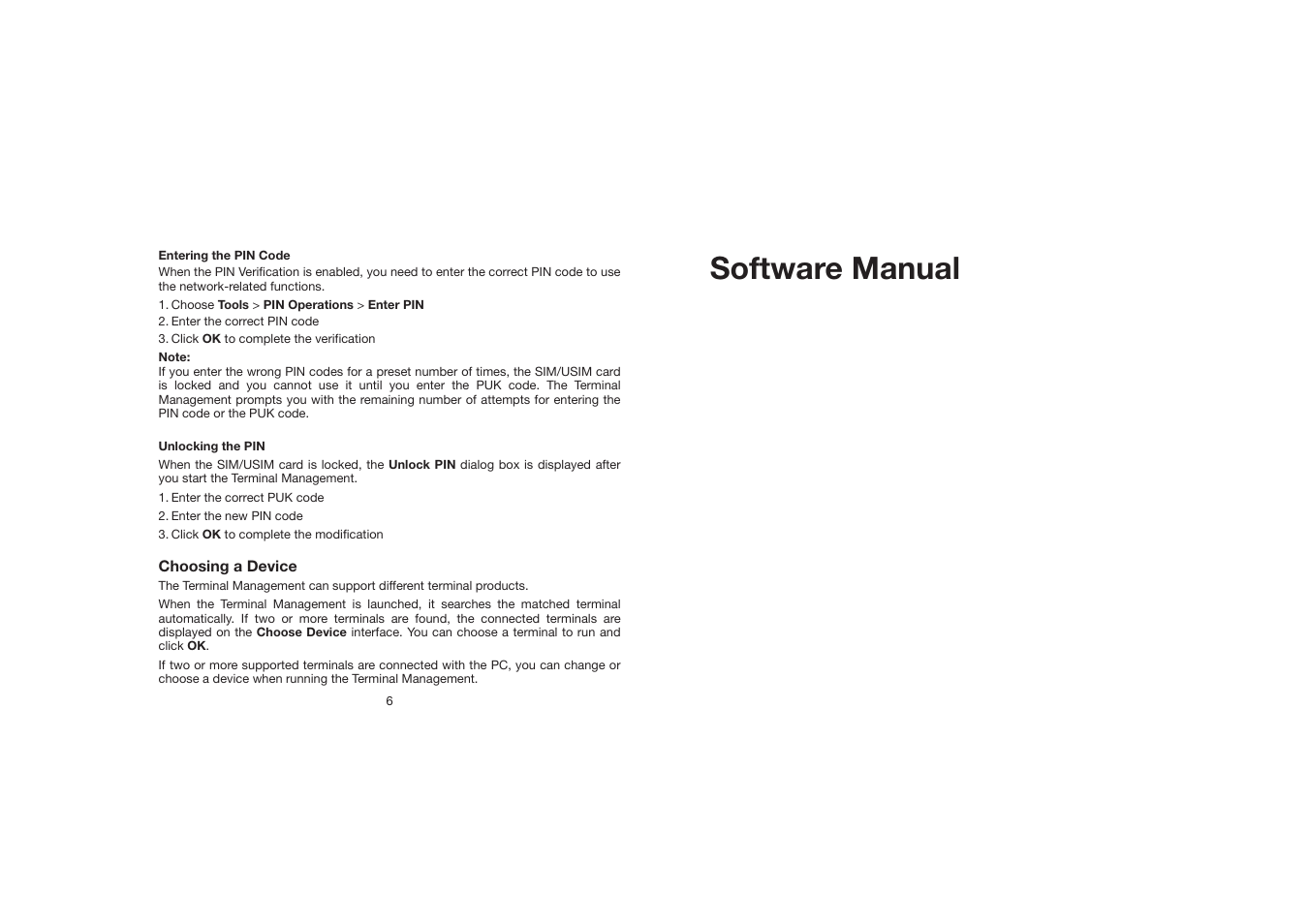 Software manual | Huawei DiGi Broadband HSDPA USB E219 User Manual | Page 16 / 20