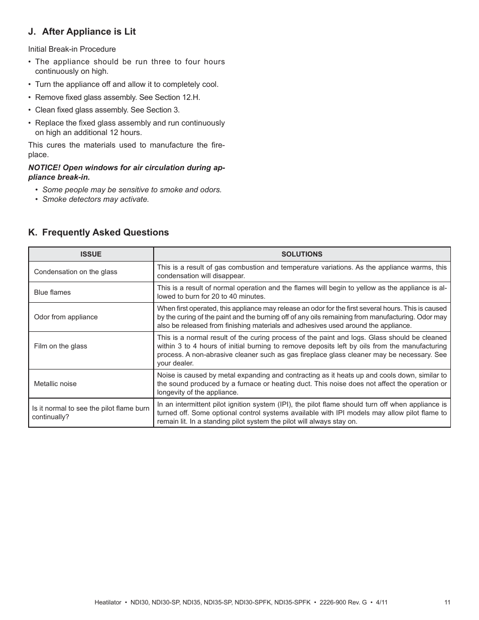 Heatiator NDI30-SP User Manual | Page 11 / 42