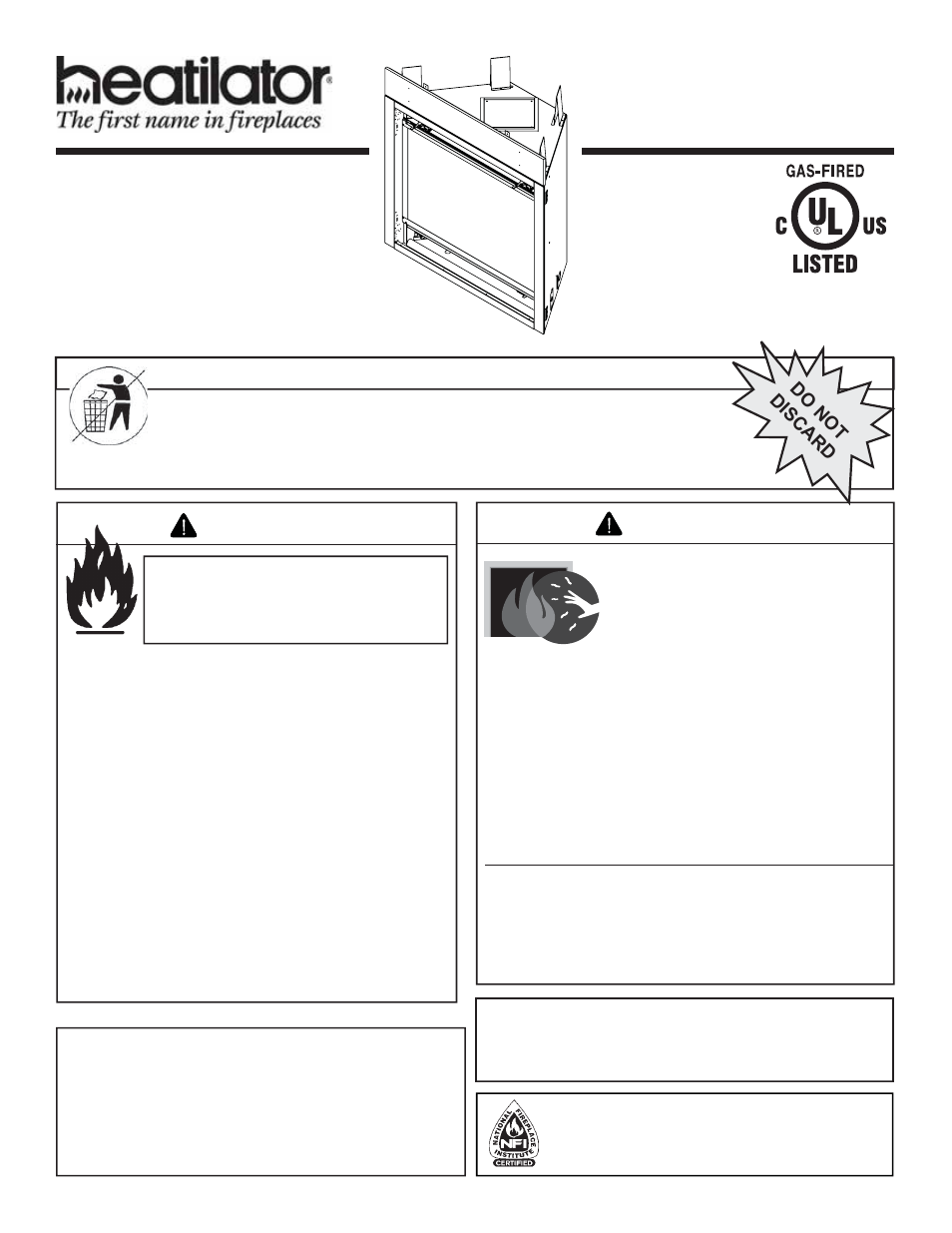 Heatiator Heatilator Evolution NEVO4236I NEVO3630I User Manual | 75 pages