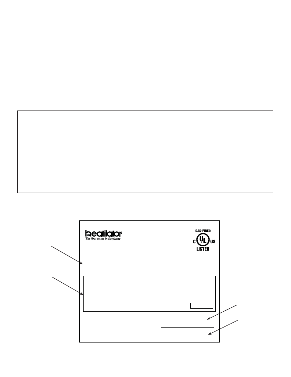 Listing label information/location, Nna atural tural gas gas | Heatiator Heatilator Evolution NEVO4236I NEVO3630I User Manual | Page 2 / 75