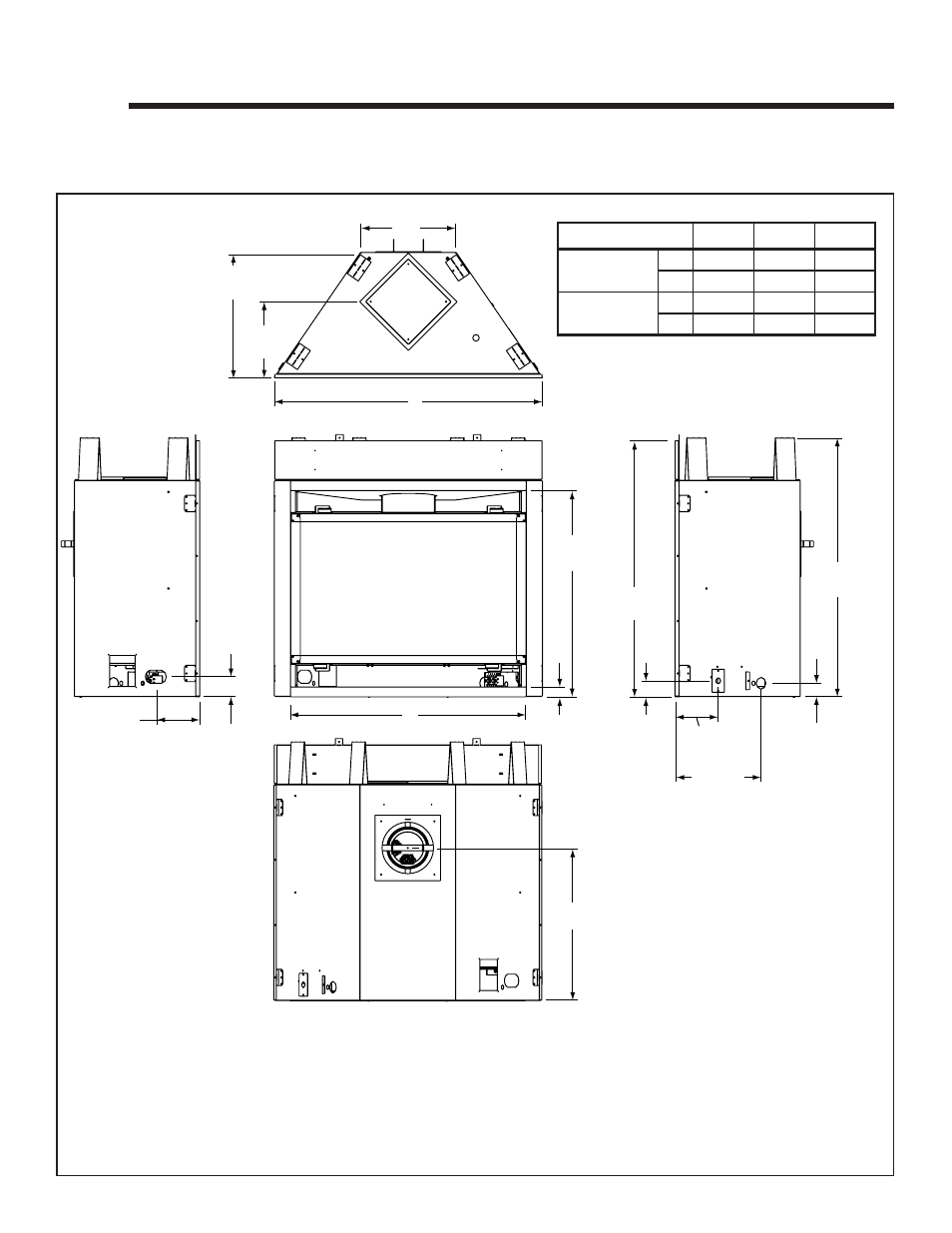 Reference materials, A. appliance dimension diagram | Heatiator Heatilator Evolution NEVO4236I NEVO3630I User Manual | Page 61 / 75