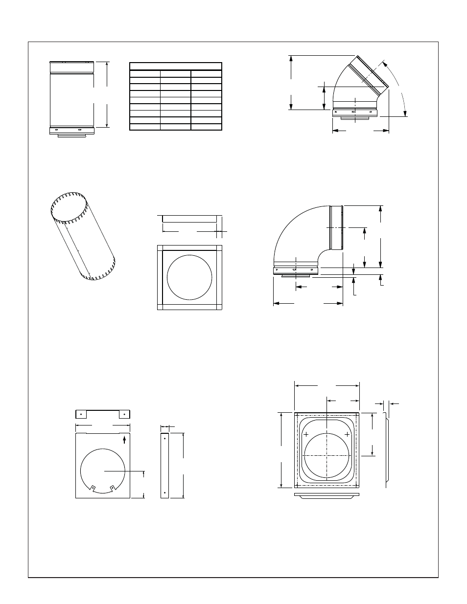 B. vent components diagrams | Heatiator Heatilator Evolution NEVO4236I NEVO3630I User Manual | Page 62 / 75