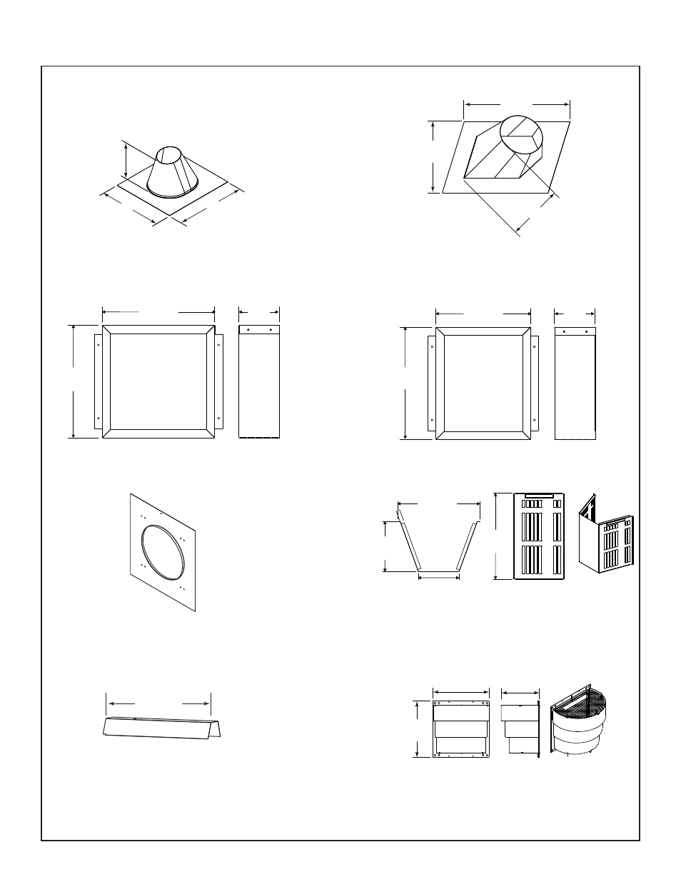 B. vent components diagrams ( continued ) | Heatiator Heatilator Evolution NEVO4236I NEVO3630I User Manual | Page 63 / 75