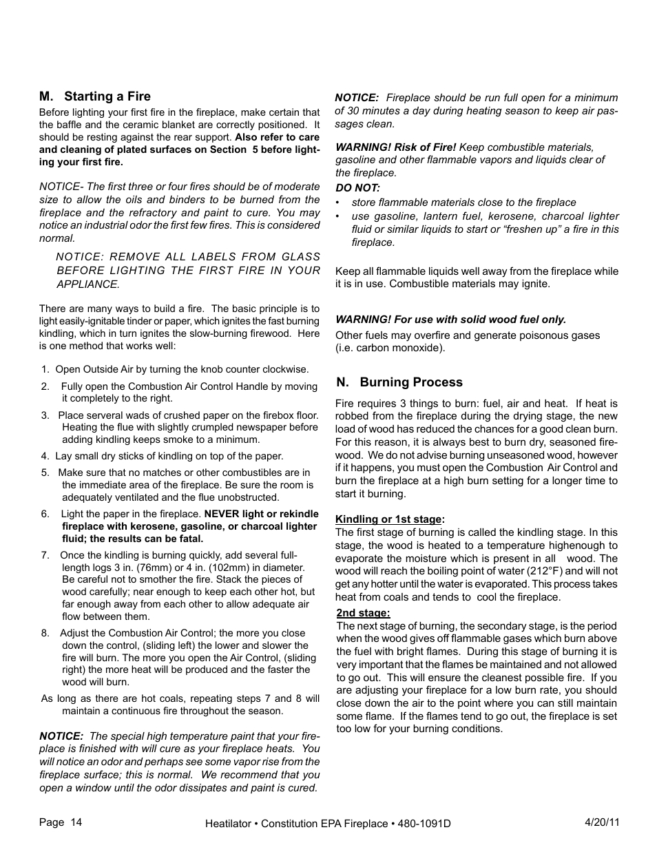 Heatiator C40 User Manual | Page 14 / 71