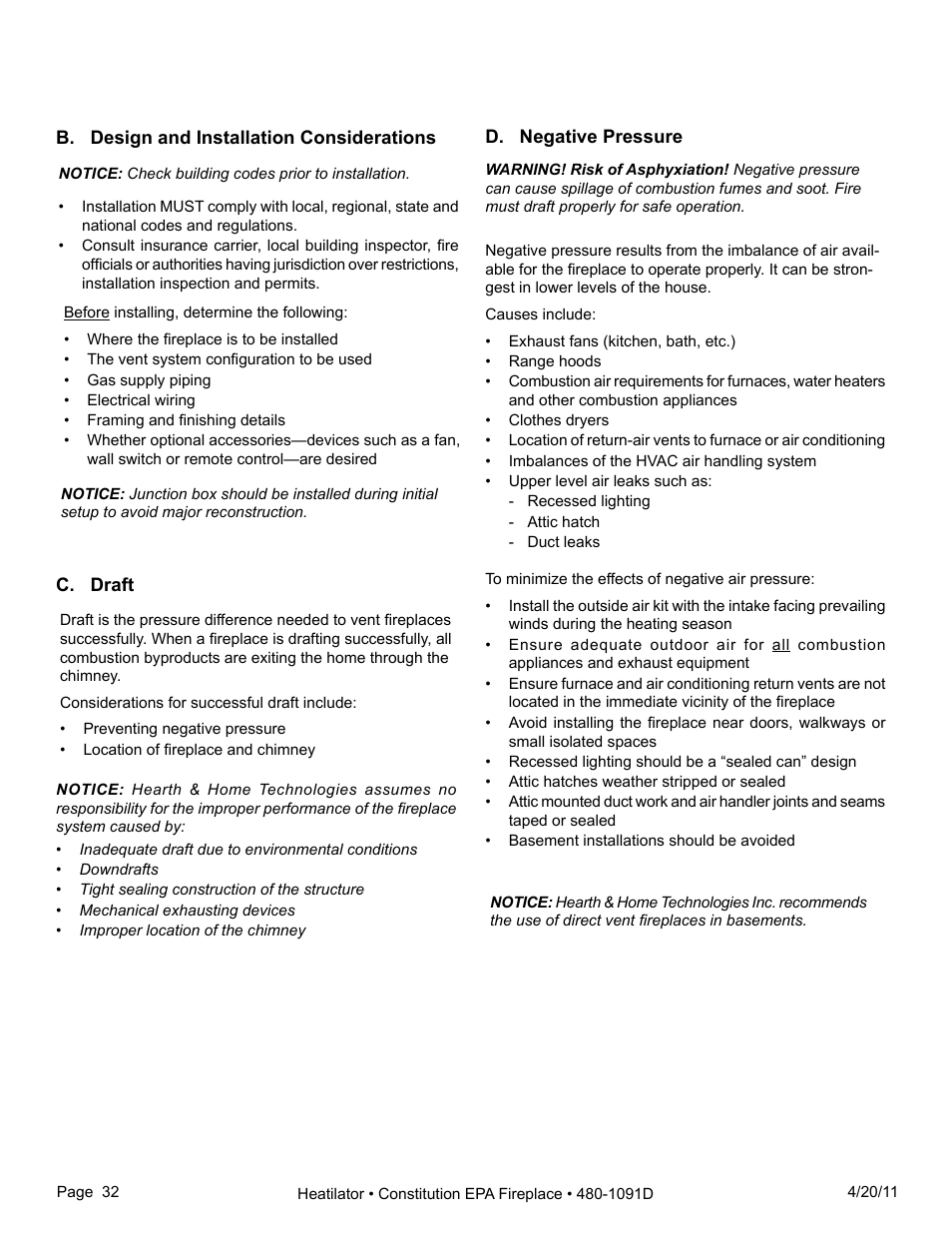 Heatiator C40 User Manual | Page 32 / 71