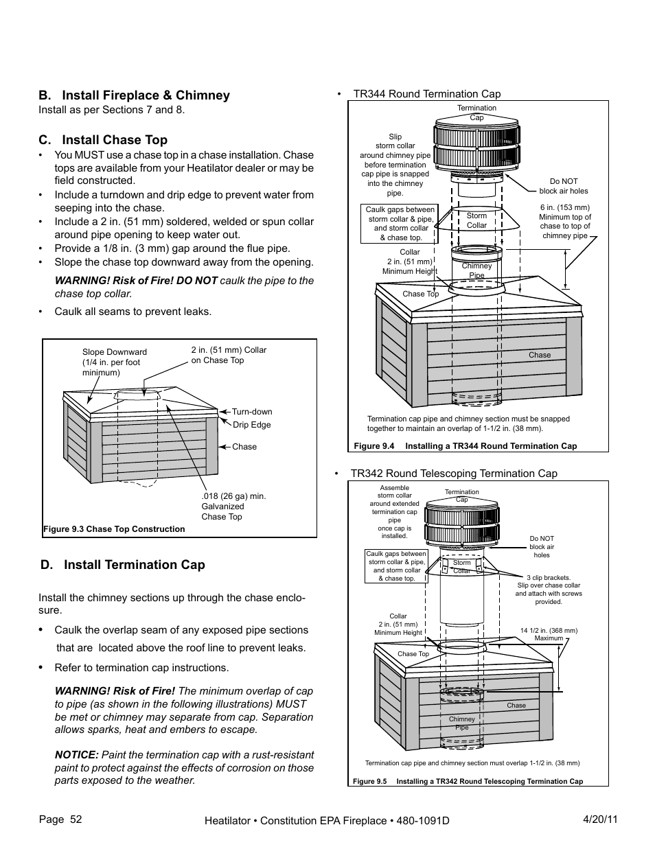 Heatiator C40 User Manual | Page 52 / 71