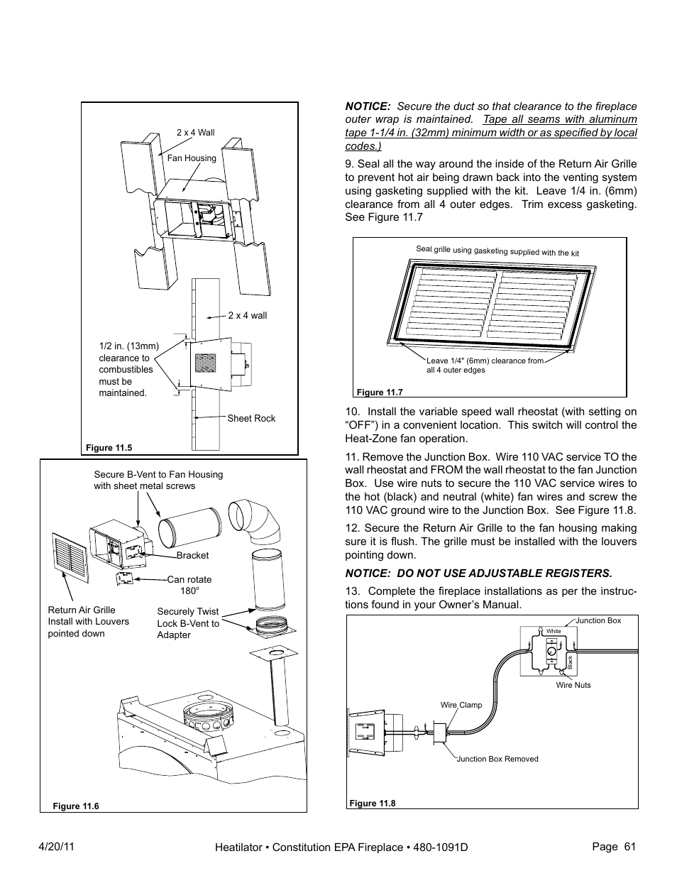 Heatiator C40 User Manual | Page 61 / 71