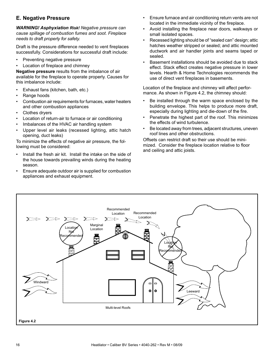 E. negative pressure | Heatiator CB4842IR User Manual | Page 16 / 40