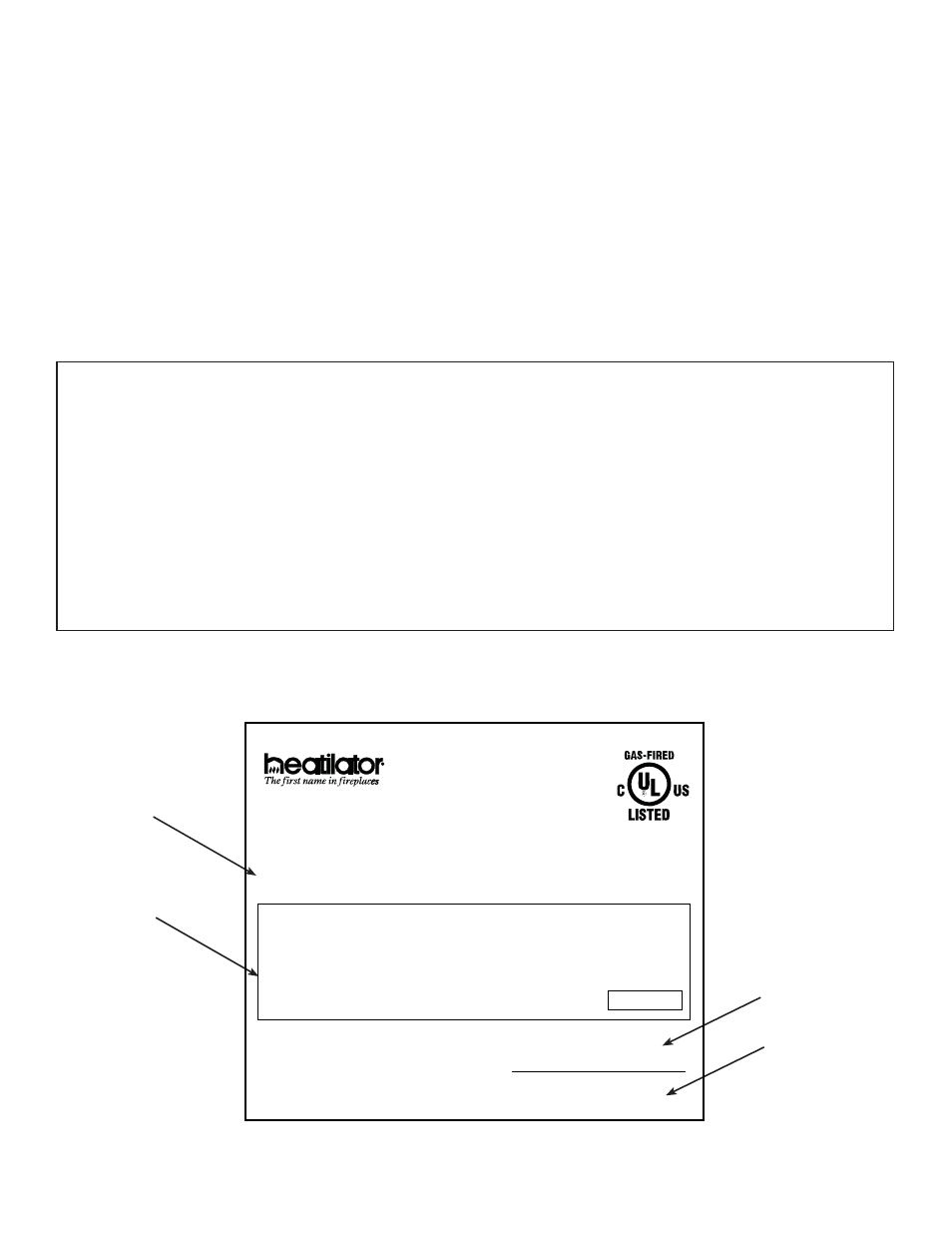 Listing label information/location, Homeowner reference information, Model number | Nna atural tural gas gas | Heatiator Heatilator Rave4013i-c User Manual | Page 2 / 70