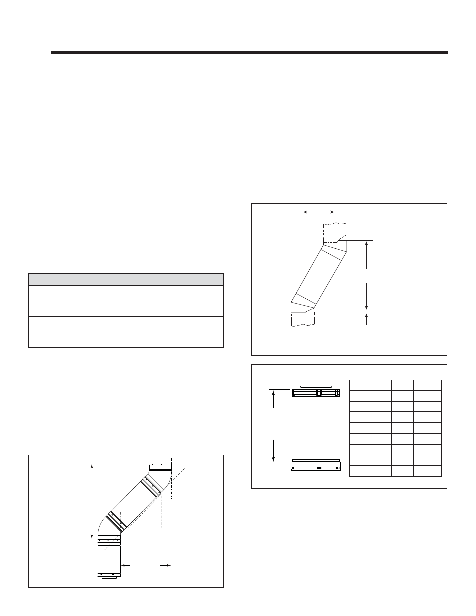 Vent information and diagrams, A. approved pipe, C. use of elbows | B. vent table key, D. measuring standards, E. vent diagrams | Heatiator Heatilator Rave4013i-c User Manual | Page 24 / 70